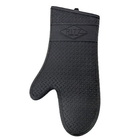 Ritz 17 in Black Silicone Oven Mitt RZS685BK17